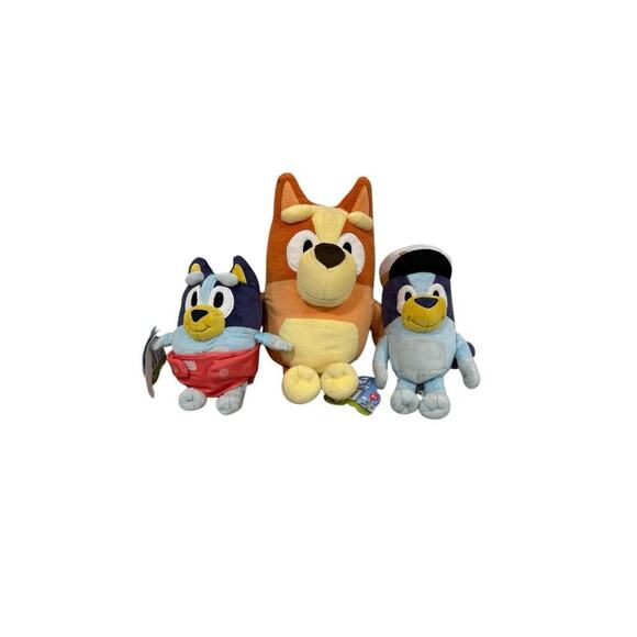 Bluey Bingo Baby Bluey Plush Stuffed Animal Lot Of 3 - Picture 1 of 7